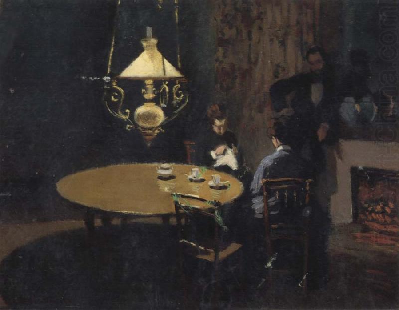 Claude Monet An Interior after Dinner china oil painting image
